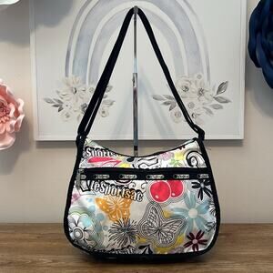 LeSportSac Classic Hobo in Butterfly and Floral Print